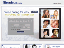 Tablet Screenshot of flirtatious.com